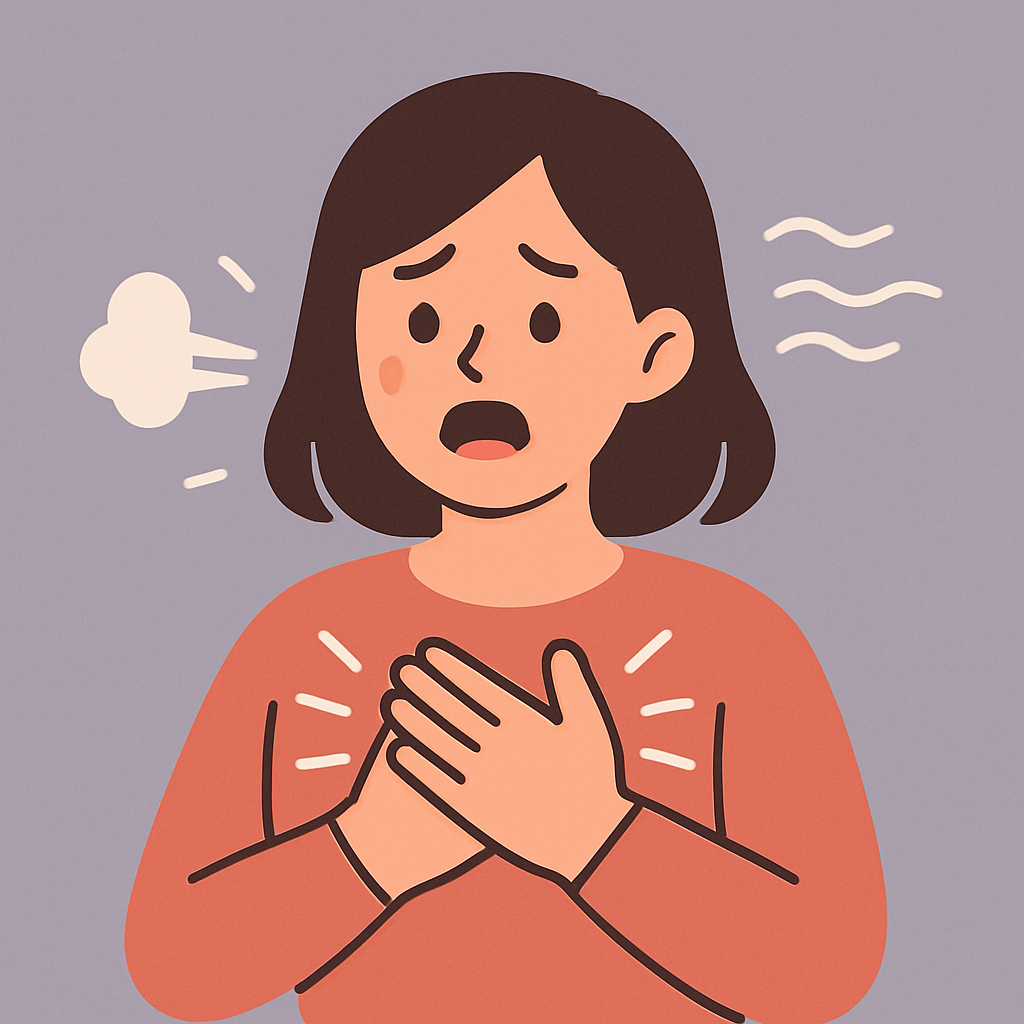 🧠 갑자기 숨이 막히고 심장이 뛰어요 – 공황장애 초기 증상 체크