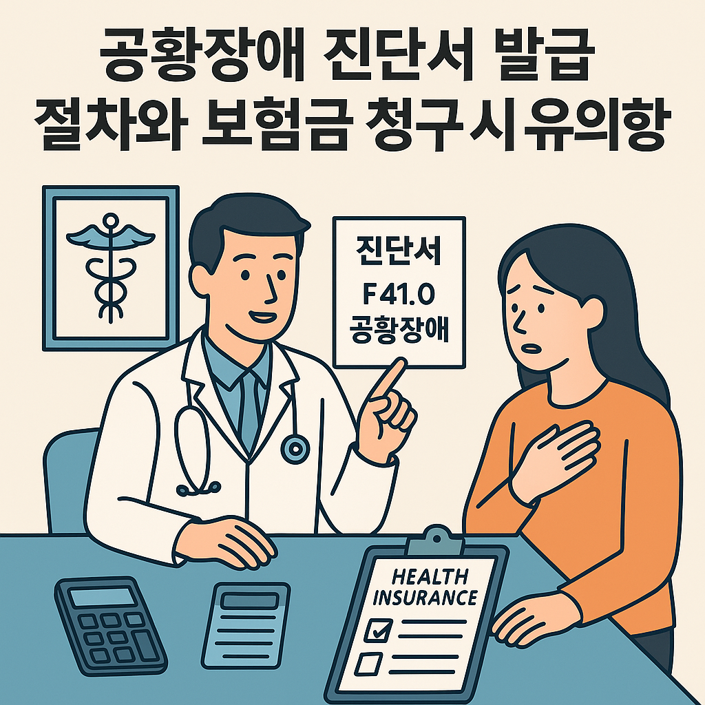 공황장애 진단서 발급 절차와 보험금 청구 시 유의사항