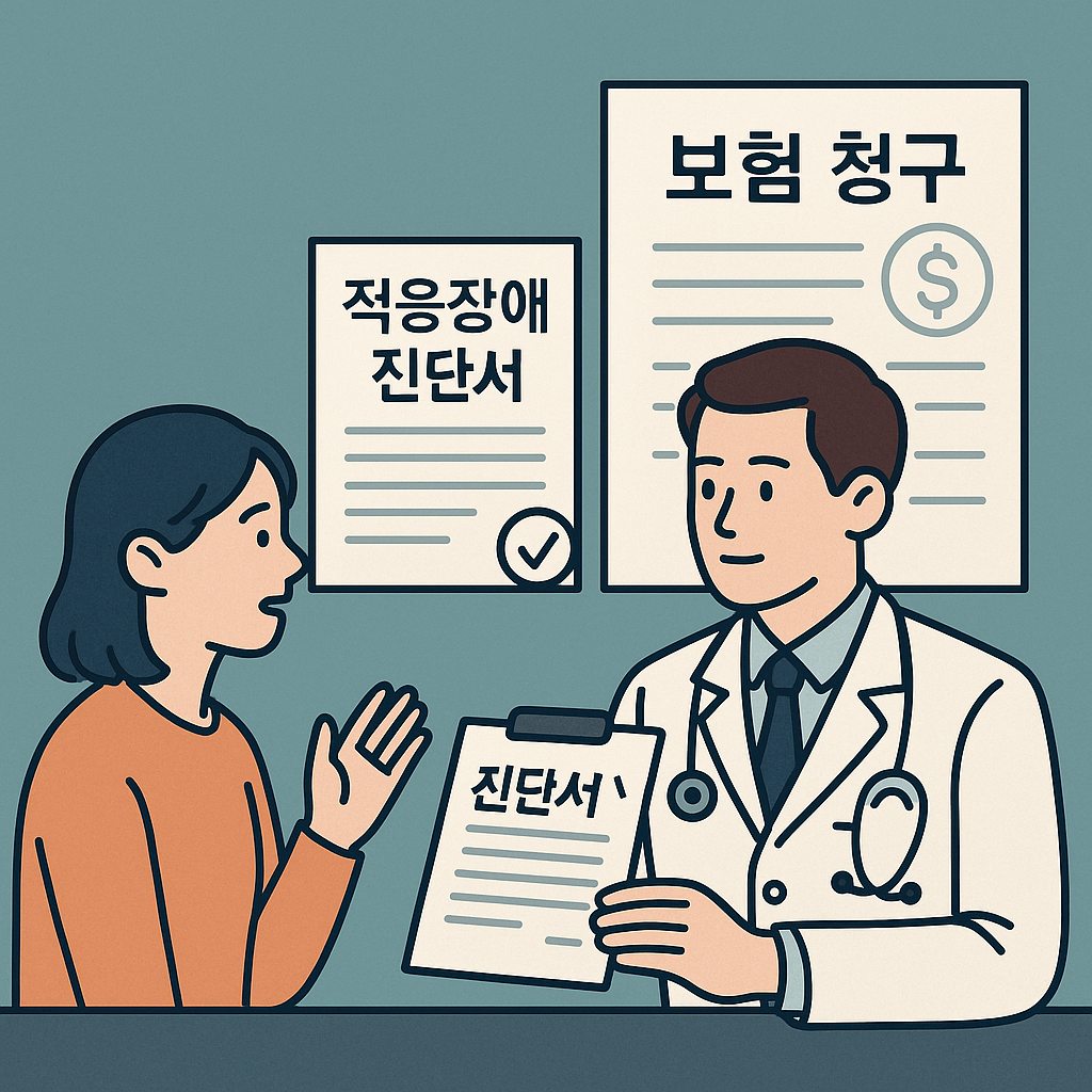 적응장애 진단서 발급 방법과 보험 청구 시 필요한 서류