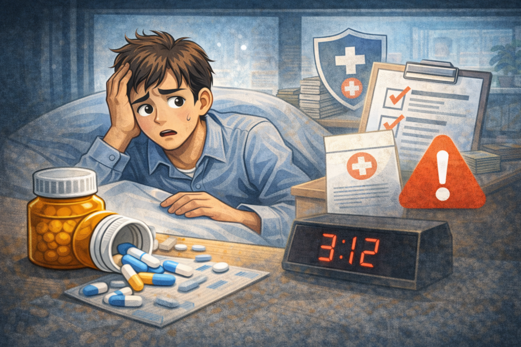 불면증 약 장기복용하면 보험 가입에서 불리할까, 수면제 기록 보는 기준