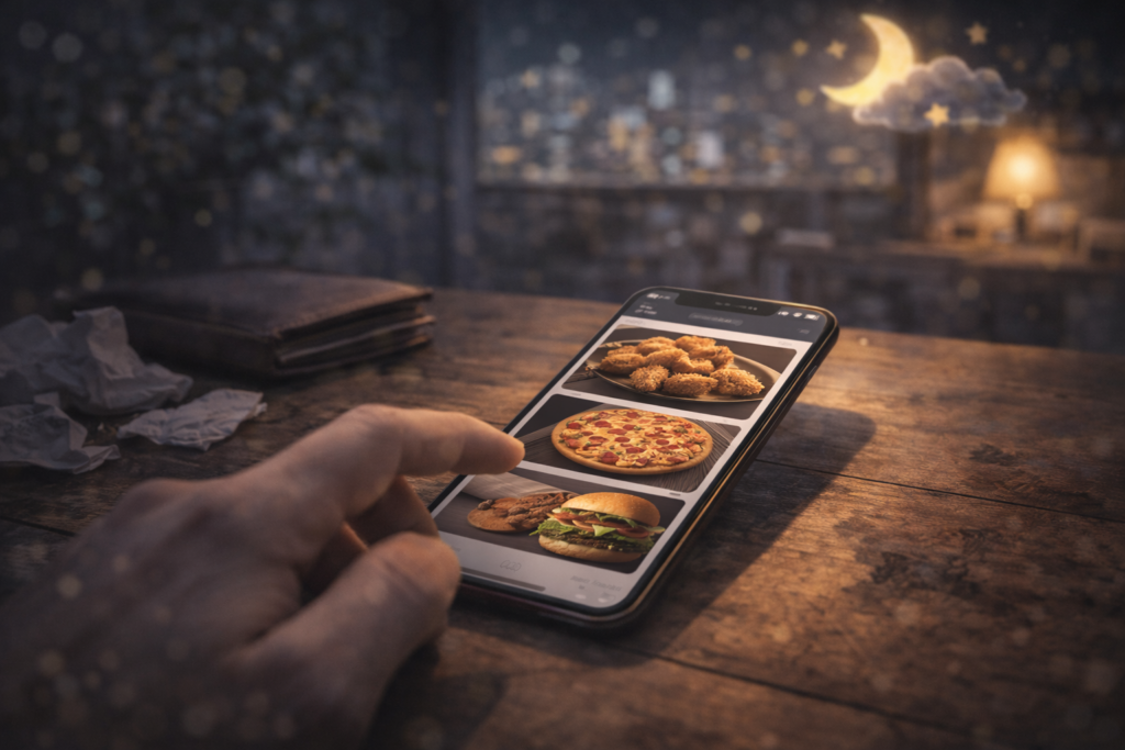 이유 없이 배달앱만 계속 열어보는 날, 마음이 먼저 지친 상태일 수 있다