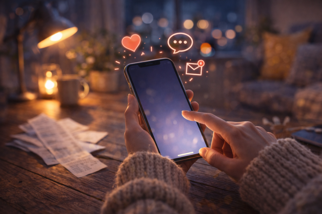 알림도 없는데 휴대폰 화면을 계속 켜보는 날, 마음이 무언가를 기다리고 있는 상태일 수 있다