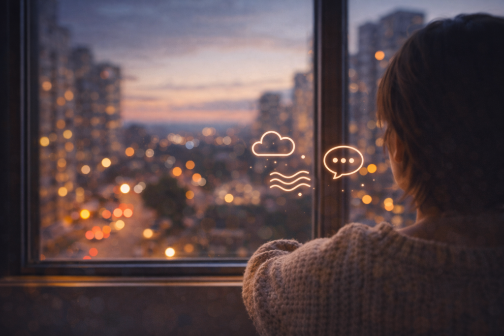 창밖을 괜히 오래 바라보는 날, 마음이 잠시 멈추고 싶은 상태일 수 있다